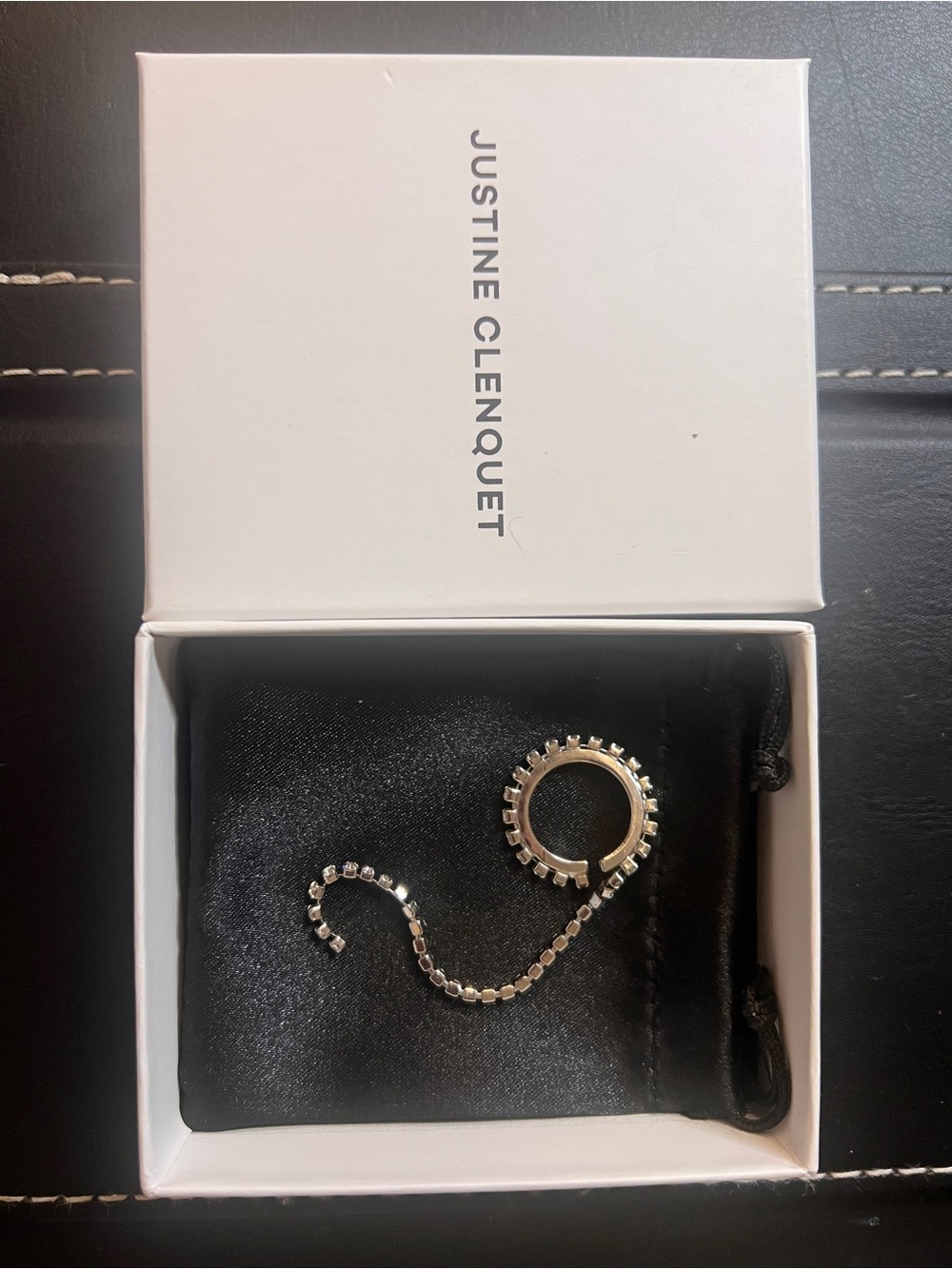 Justine Clenquet Silver Telly Single Ear Cuff